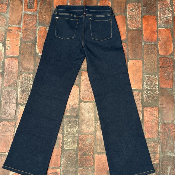 Alice + Olivia Bodie Dark Rinse Jeans, low rise, full length, perfect bootcut. - Picture 8 of 10